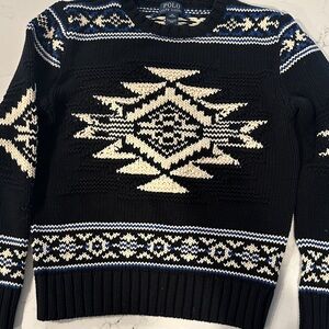 Polo by Ralph Lauren Navy and Cream kids sweater